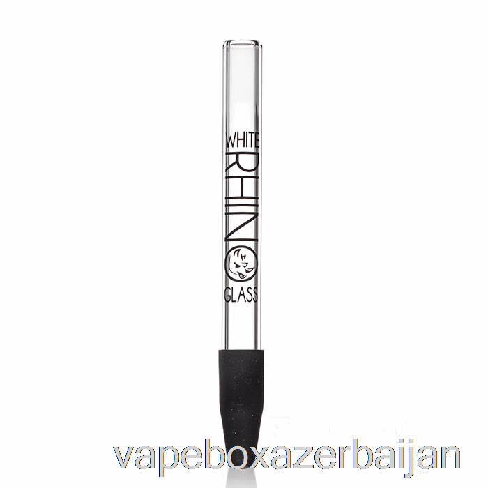 Vape Baku White Rhino Pyrex Dab Straw V1